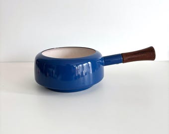 Dansk Kobenstyle Enamel Fondue Pot Sauce Pan Blue Jens Quistgaard