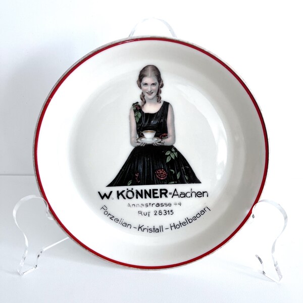 Edelstein Bavaria W. Konner Aachen Germany Porcelain Plate