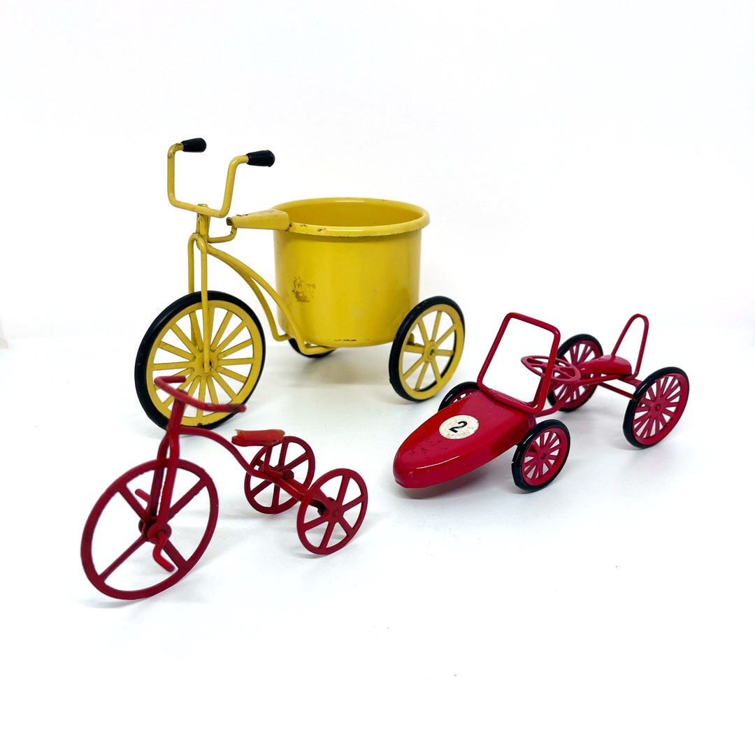Miniature Metal Tricycles Racing Car Toy Etsy