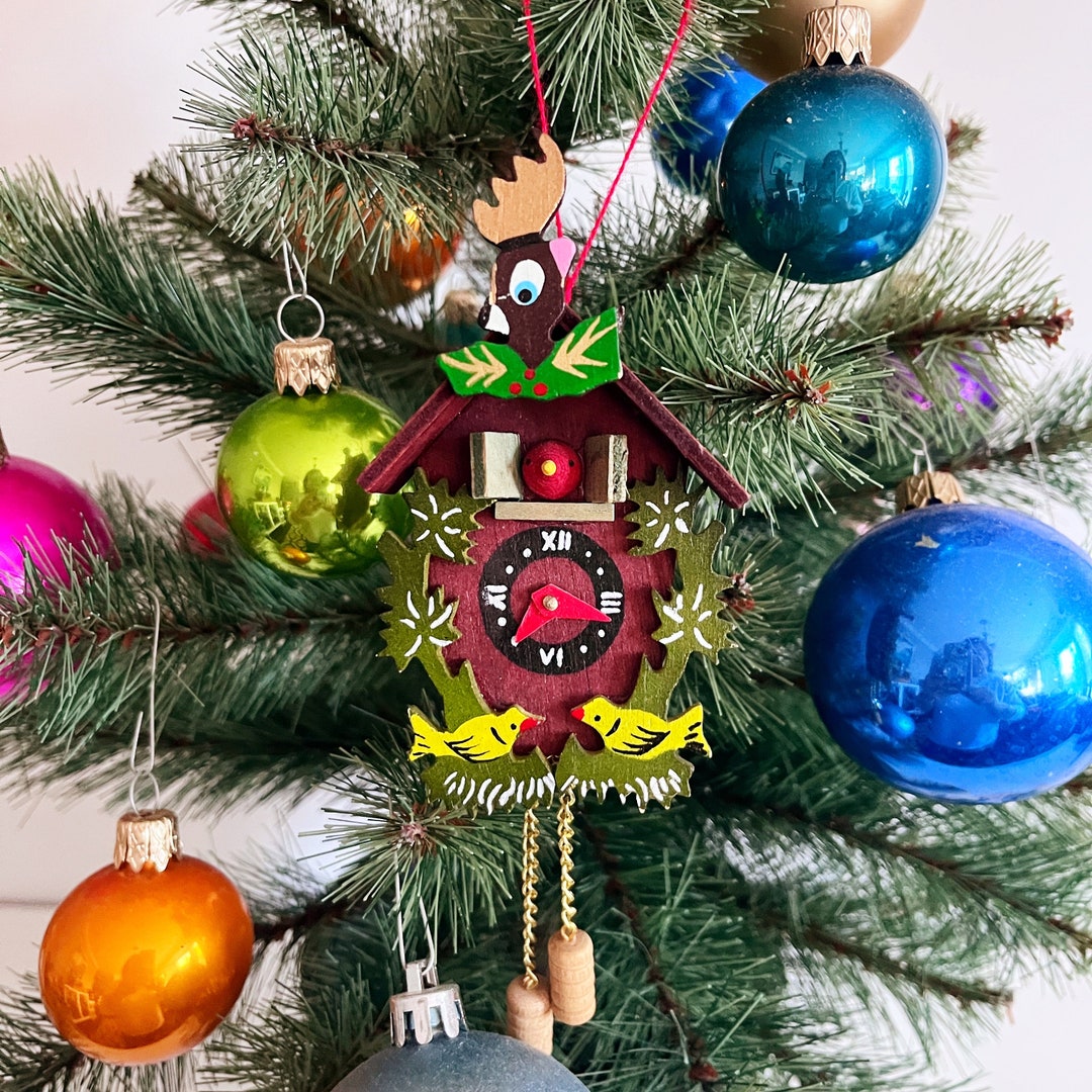 Wooden Cuckoo Clock Ornament Etsy