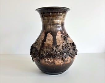 Vintage | Glit Iceland Lava Pottery | Handmade Ceramics | Brown 