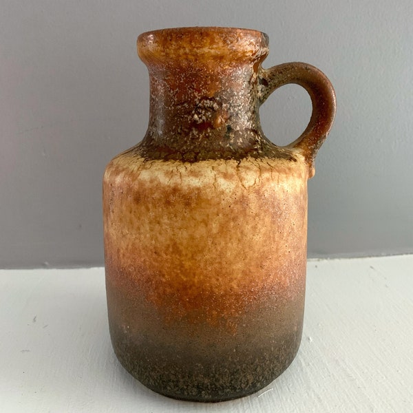 West Germany Scheurich Keramik Brown Ceramic Vase West German Pottery Jug