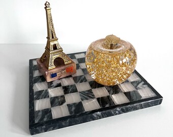 Mini Onyx and Marble Stone Chess Set