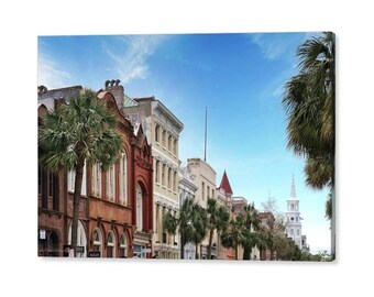 Charleston SC Photography Prints, Historic Architecture Broad St Charleston SC Photography Large Giclee Print or Canvas