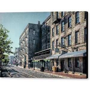 Savannah Georgia River Street Buildings Architecture Fine Art Photography Giclee Print or Canvas