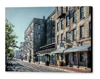 Savannah Georgia River Street Buildings Architecture Fine Art Photography Giclee Print or Canvas