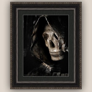 Grim Reaper Angel of Death Wall Art Photography Print or Canvas, Spooky Dark Goth Macabre Decor image 4