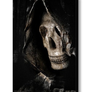 Grim Reaper Angel of Death Wall Art Photography Print or Canvas, Spooky Dark Goth Macabre Decor image 3