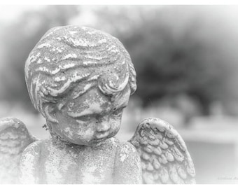 Little Boy Guardian Angel with Wings Fine Art Photography Giclee Print or Canvas