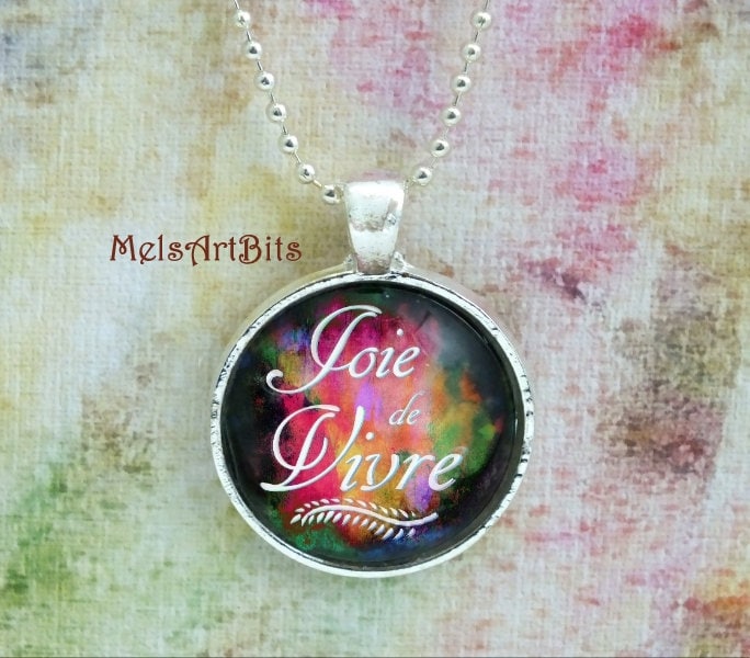 Joie De Vivre Pendant Necklace - Etsy