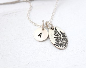 Sterling Silver FERN Necklace, Silver Leaf Necklace, Nature pendant Necklace Botanical Necklace Christmas gift for her