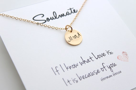 engraved necklace for girlfriend