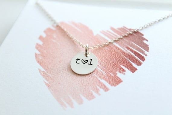 initial necklace for girlfriend