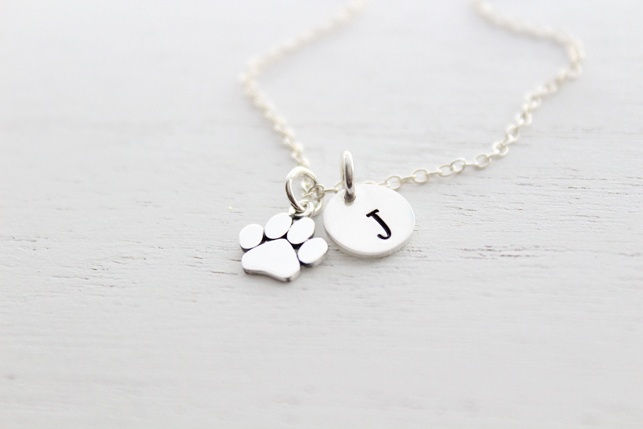 dog paw necklace charm