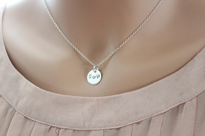 Couples necklace, Initial Necklace, Engraved necklace, gift for girlfriend, Personalized Necklace, Custom Necklace, Soulmate image 7