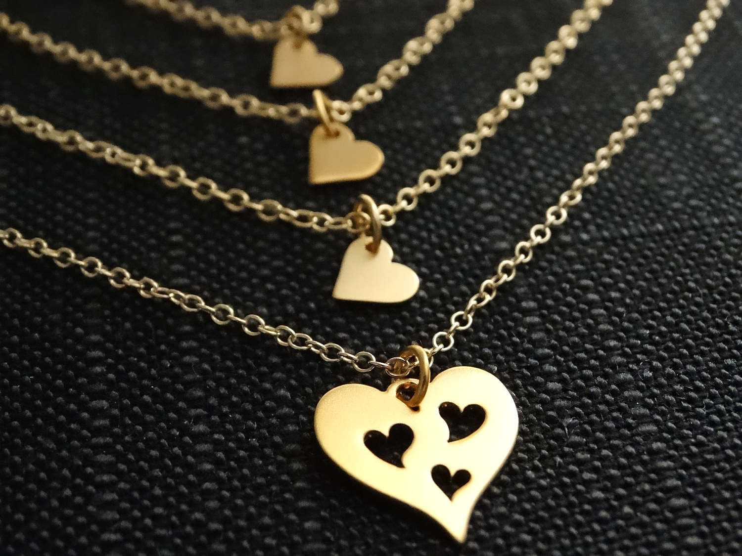 mom and 3 daughters necklace