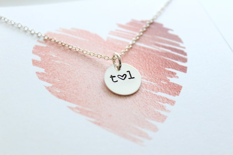 Soulmate initial necklace Couples Initial Necklace for Etsy