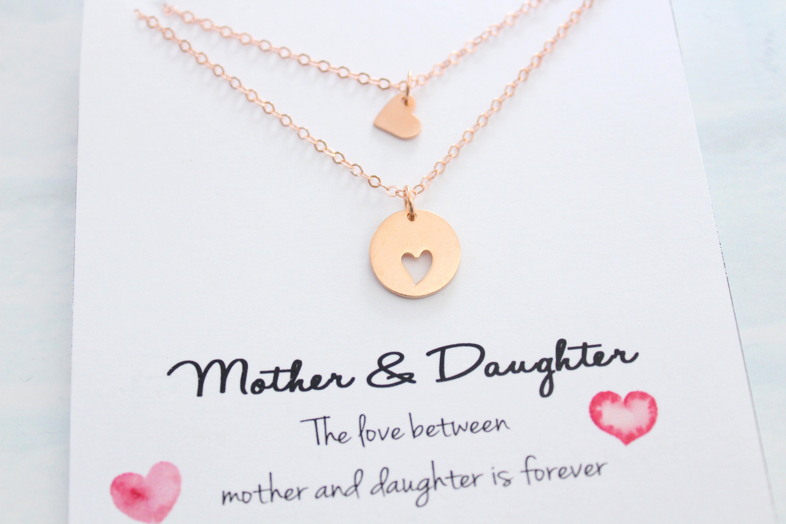 mother daughter necklace set