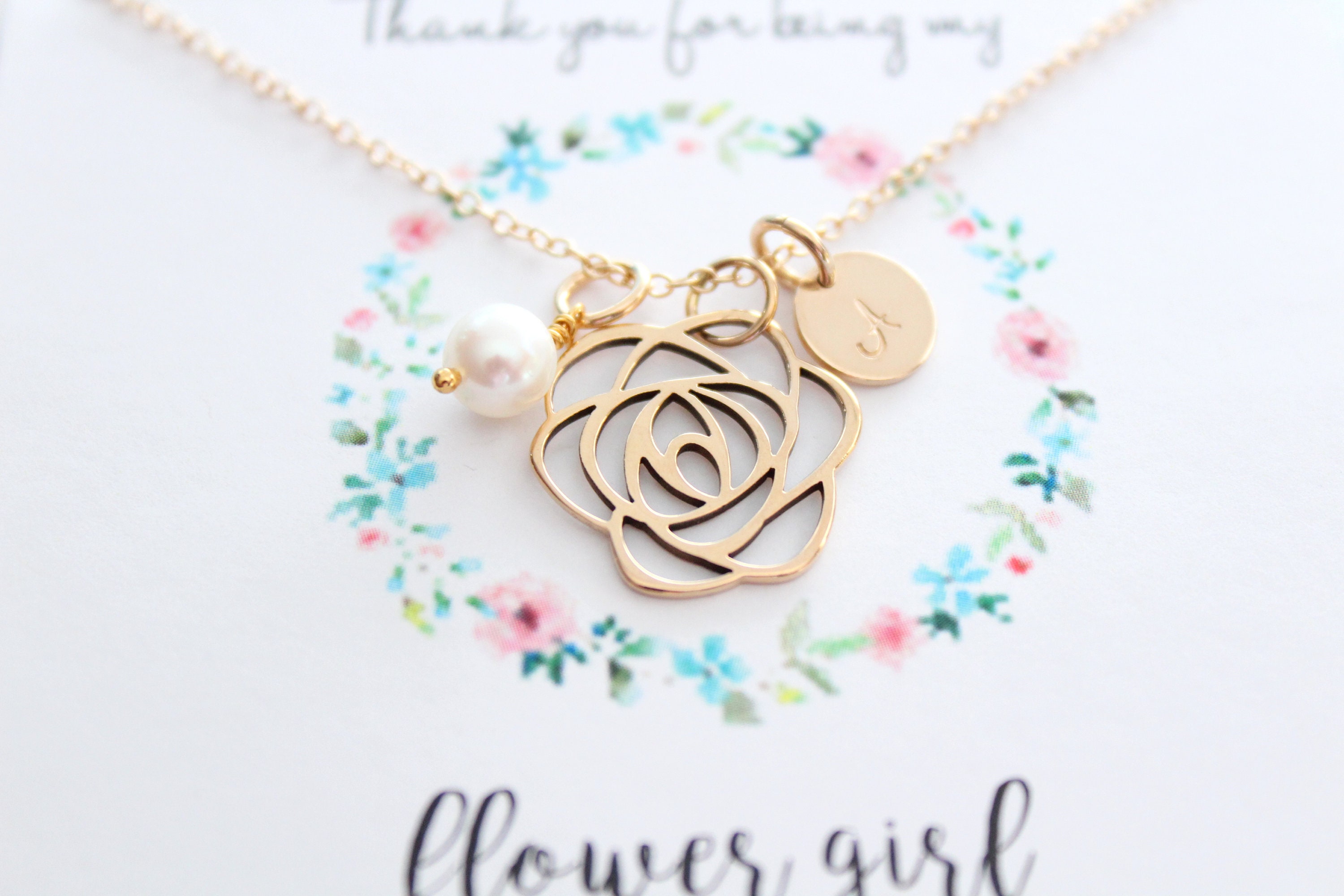 flower necklace for little girl