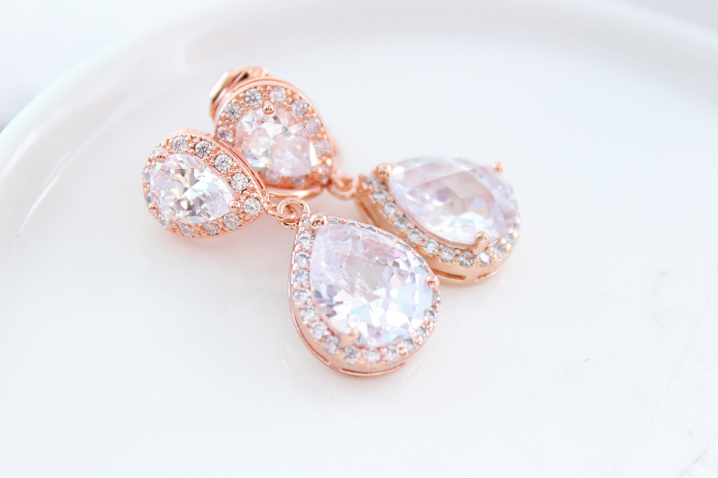 clip on bridesmaid earrings