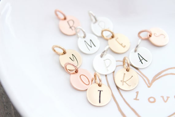 Etsy initial charms best sale