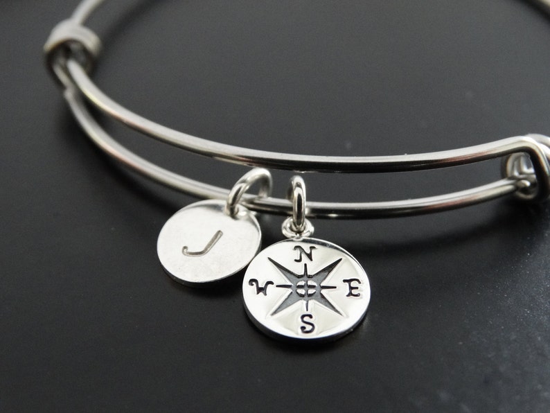 etsy compass bracelet