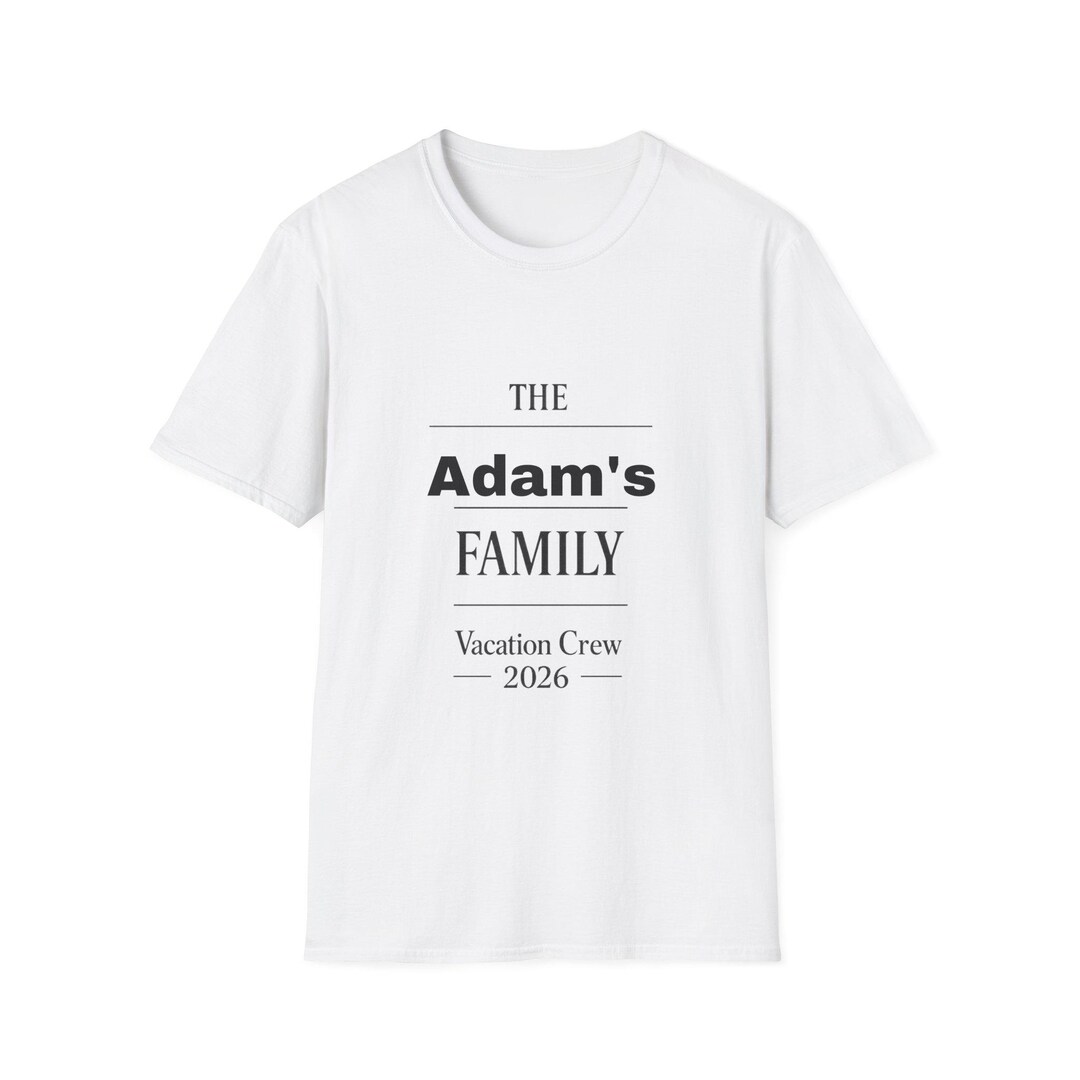Personalized Family Name Vacation Tee | Custom Family Reunion Shirt ...