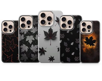 Ahornblatt Handyhülle Herbst Blatt Cover für iPhone 17 Pro Max, 16e, 15, 14, 13 & Samsung S26 Ultra, S25 FE, A57, A56, Pixel 10, 9A