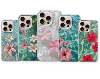 Blumen Handyhülle Blumenmuster Cover für iPhone 17 Pro Max, 16e, 15, 14, 13, 11 & Samsung S26 Ultra, S25 FE, A57, A56, Pixel 10, 9A