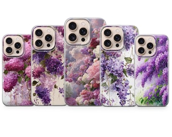 Lilacs Phone Case für iPhone 17 Pro Max, 16e, 15, 14, 13, 11 & Samsung S26 Ultra, S25 FE, A57, A56, Pixel 10, 9A