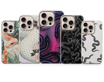 Schlange Handyhülle Snake Cover für iPhone 17 Pro Max, 16e, 15, 14, 13 & Samsung S26 Ultra, S25 FE, A57, A56, Pixel 10, 9A