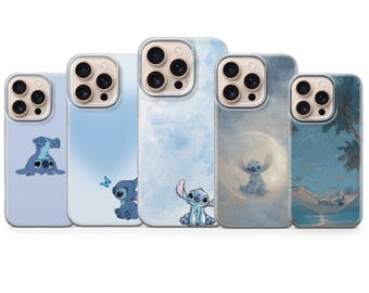 Stitch Handyhülle Stitch Cover für iPhone 17 Pro Max, 16e, 15, 14, 13 & Samsung S26 Ultra, S25 FE, A57, A56, Pixel 10, 9A