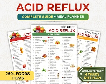 Dieta per il reflusso acido, lista della spesa per la dieta GERD, programma di pasti a basso contenuto acido in PDF, lista della spesa per il reflusso acido, lista di alimenti adatti al reflusso gastroesofageo