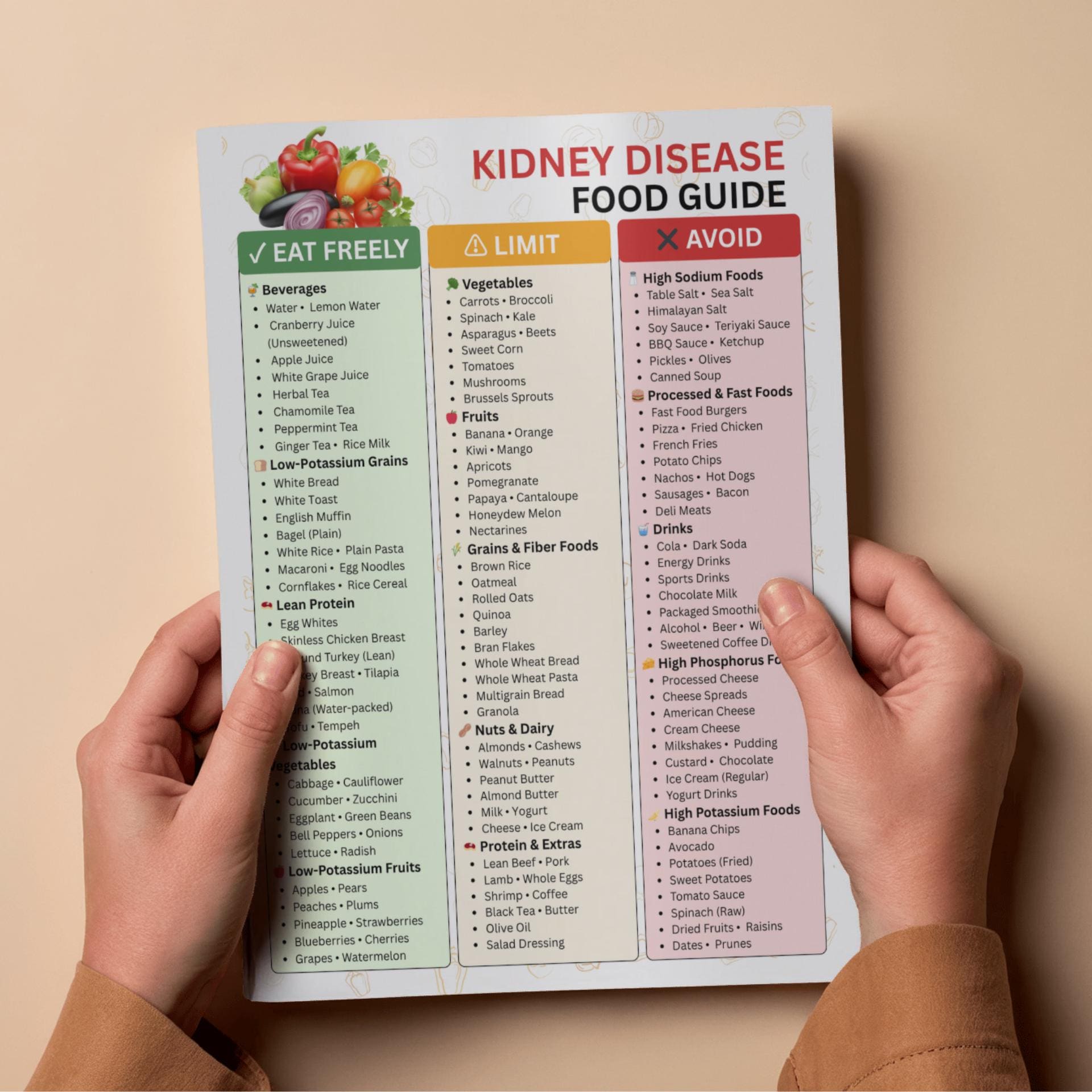 Kidney Disease Food Guide, 4 Week Meal Plan , CKD Diet Plan & Meal ...