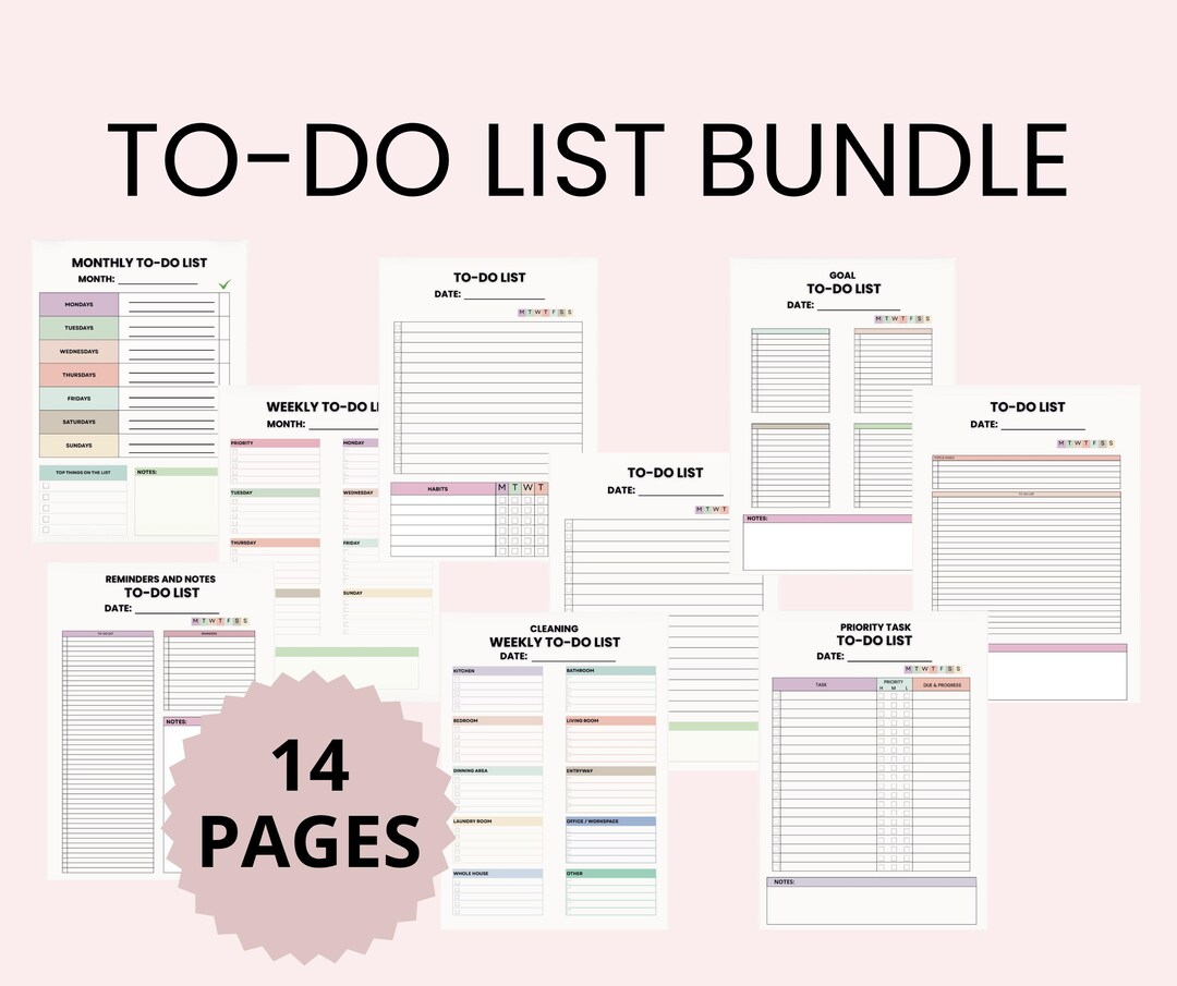 Ultimate Productivity Planner (14 Pages) - Etsy