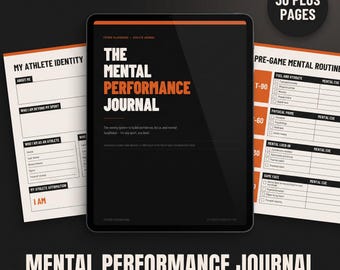 Jugend Athlet Mentales Leistungs Journal | Sport Vertrauensbauer | Druckbare PDF-Download
