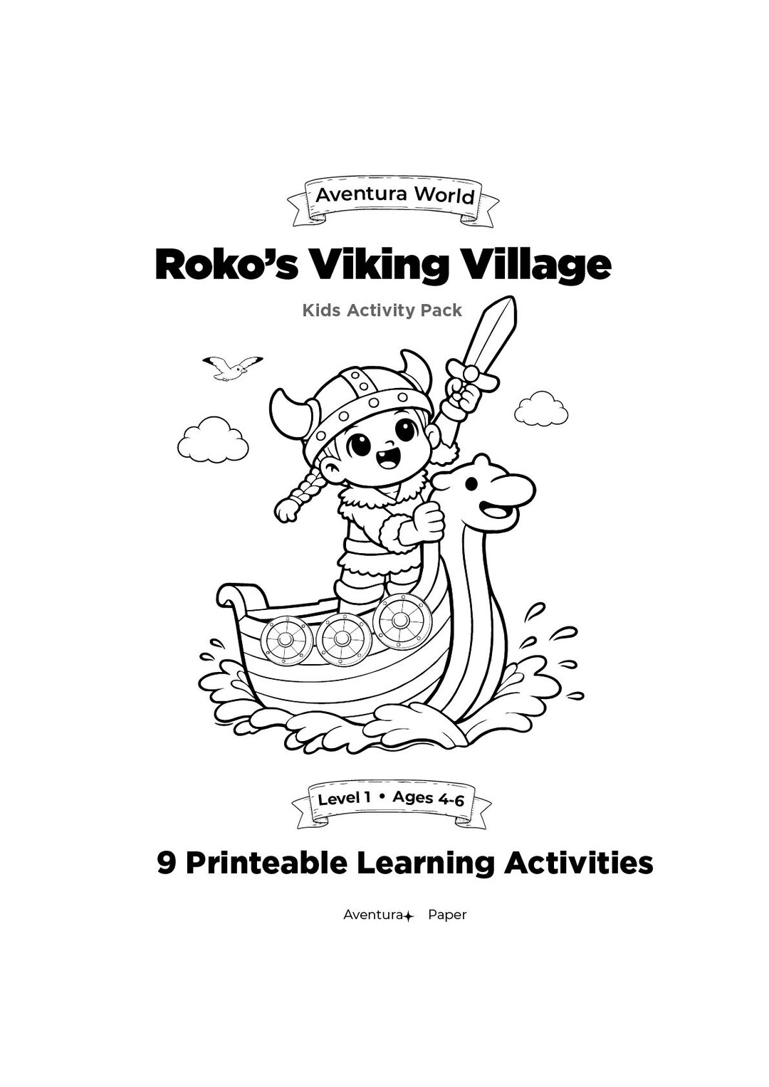Viking Kids Activity Pack Printable | Preschool Learning Activities ...