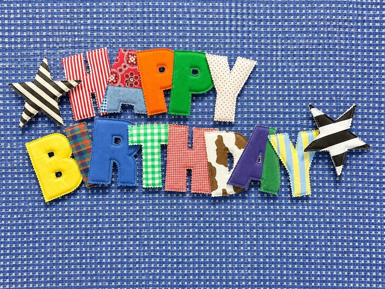 Custom Fabric Name Banner - Etsy