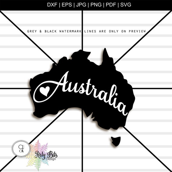 Australia Svg Files Cricut File Silhouette File Dxf File Etsy