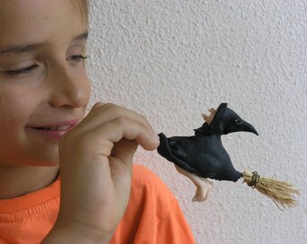 Halloween witch doll. Witch figurine. Halloween dolls. kitchen witch. Halloween art doll.