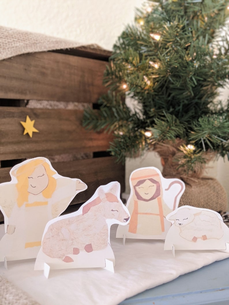 DIGITAL Paper Dolls Nativity Etsy