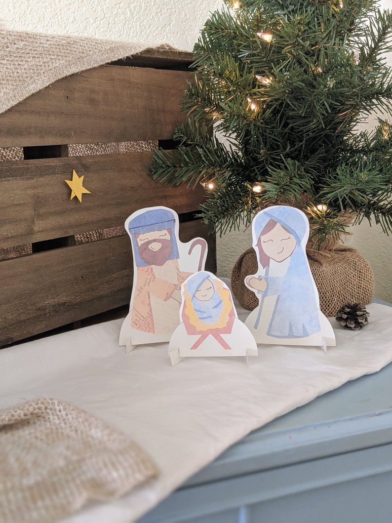 DIGITAL Paper Dolls Nativity Etsy