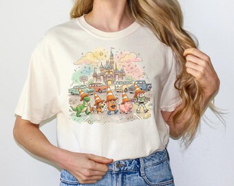Toy Story Castle PNG, Watercolor Mouse Ears Magic Kingdom Sublimation Design, Buzz PNG