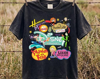 Disney Channel Cartoon Characters Group Hannah Montana Lizzie McGuire Phineas Ferb Shirt, What Dreams Are Made Of Tee, Disneyland Trip Gift