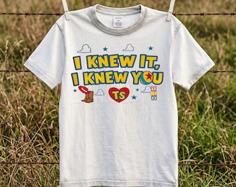 Toy Story TS I Knew It I Knew You PNG Design, Western Cowgirl Digital Download, Birthday Era Graphic for T-Shirt Mug Sticker