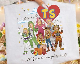 Taylor Swift Toy Story PNG I Knew You Cardigan Sublimation Woody Cowgirl Swiftie Eras Tour Shirt Design File