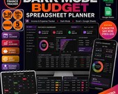Biweekly Fortnightly Budget Spreadsheet Planner, Income Expense Tracker Google Sheets