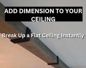 Decoratieve plafondbalk DIY-handleiding | Zelfstudie met imitatiehouten balk | Afmeting aan plafond toevoegen | Eenvoudige doe-het-zelfstraal | Geen bedrading nodig | Home-upgrade