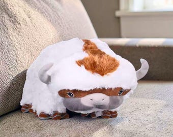 Appa Plush Toy, Avatar Anime Stuffed Animal, Soft Fleece Companion Pillow