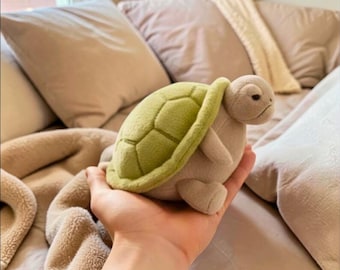 Timmy Turtle Plush Toy 28cm – Soft Stuffed Animal, Grumpy Expression, Kids Gift